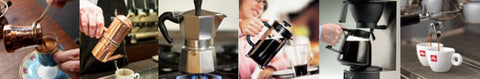 different coffee brewing methods