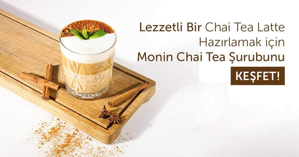 en lezzetli chai tea latte için Monin tercih edin