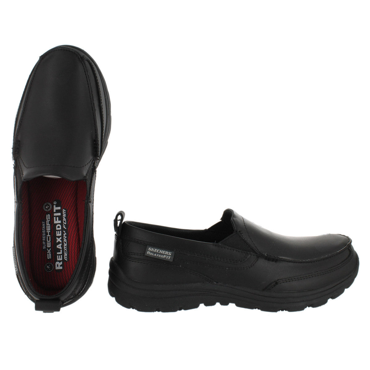 skechers relaxed fit mens slip ons