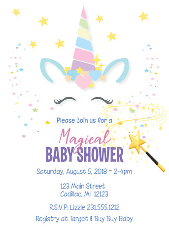 A Magical Unicorn Baby Shower Unicorn Party Ideas