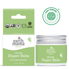 Earth Mama Organic Diaper Balm, Calendula Cream, Non-GMO Project Verified, 2 Fl. Oz..