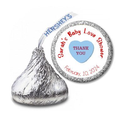 Baby Love Personalized Hershey Kiss Stickers