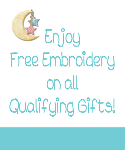 Free Embroidery on Baby Gifts