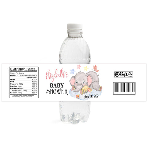 Boho Rainbows Baby Shower Water Bottle Labels | Stork Baby Gift Baskets ...