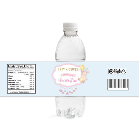 Boho Rainbows Baby Shower Water Bottle Labels | Stork Baby Gift Baskets ...