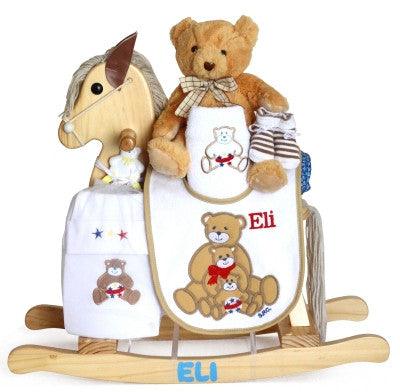 personalized baby rocking horse