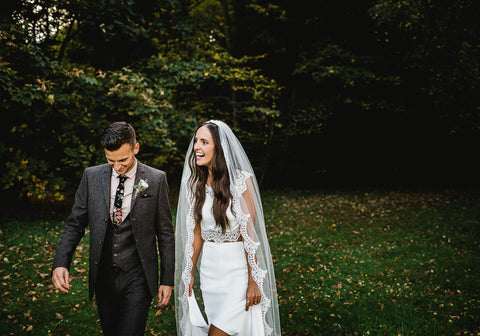 country house wedding black floral tie and bow tie