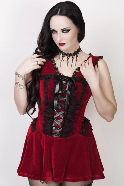 Floriano Overbust Steampunk Corset Dress - Medieval Collectibles