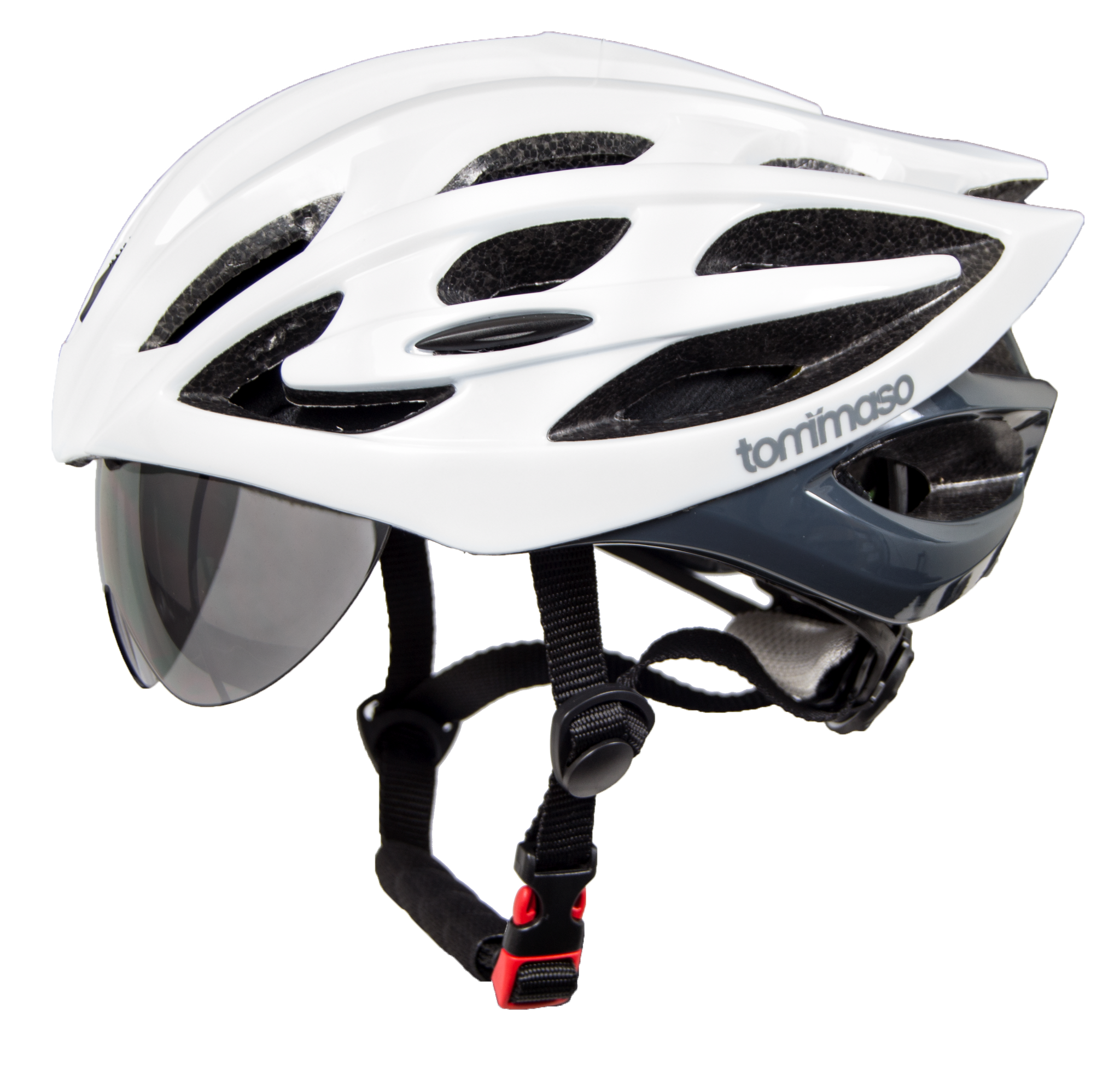 white cycling helmet