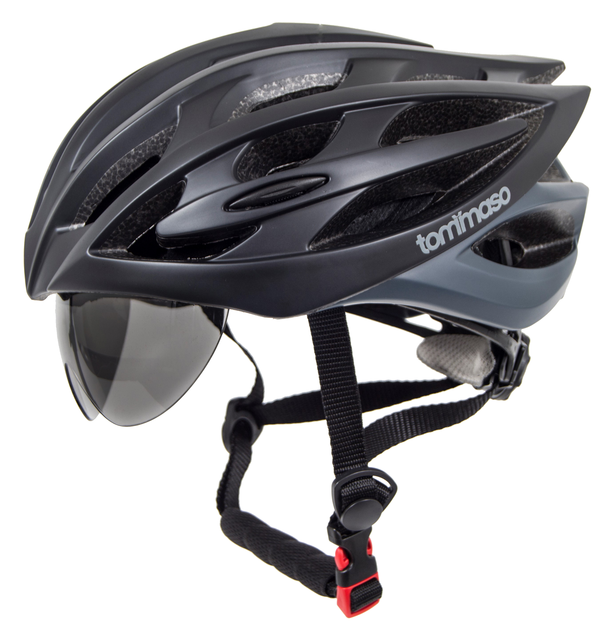 matte black cycling helmet