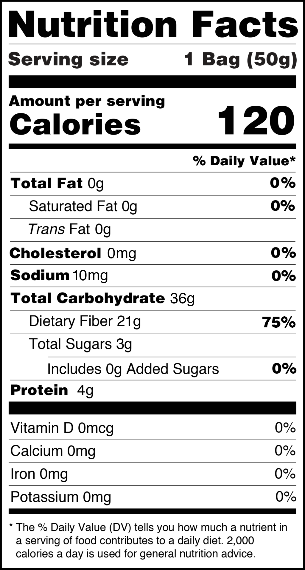 Nutrition info