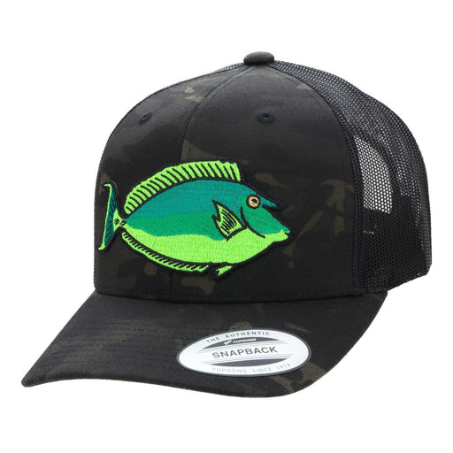 HFG - Kala (Unicorn Fish) Black Multicam® Flatbill Snapback Trucker Ha —  HiFishGear