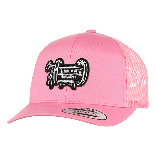 HFG - UNFKN Reel Spinner Charcoal/Black Flatbill Trucker Hat — HiFishGear