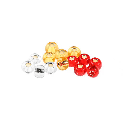 Fishing Beads Round 5mm GLOW ORANGE 100/PK 