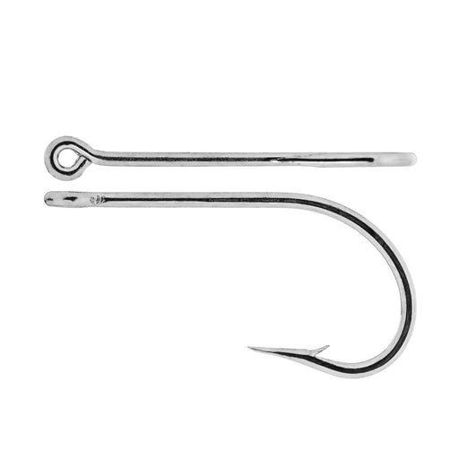 Mustad 7731D Big Game Sea Demon Forged Duratin Hook with Brazed Ring  (2-Pack)