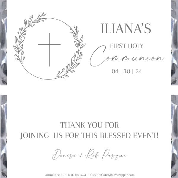 free first communion candy bar wrapper template