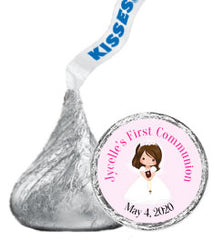 1st Communion Hershey Kisses Stickers