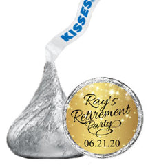 Retirement Hershey Kisses Stickers