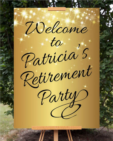 Retirement Party Welcome Sign