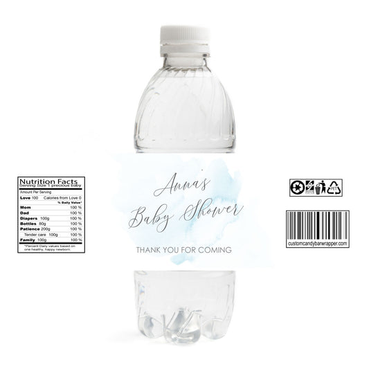 Baby Shower Water Bottle Labels - Announce It!