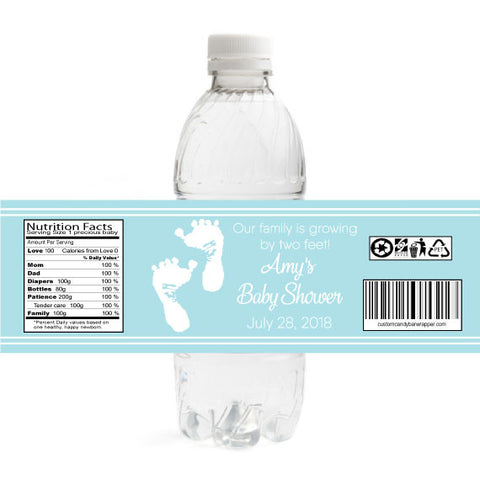 Baby Shower Water Bottle Labels – Announce It!