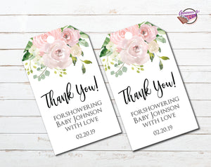 baby shower thank you tags printable