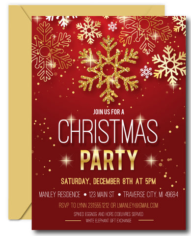 Christmas Party Invitations and Templates - Announce It!