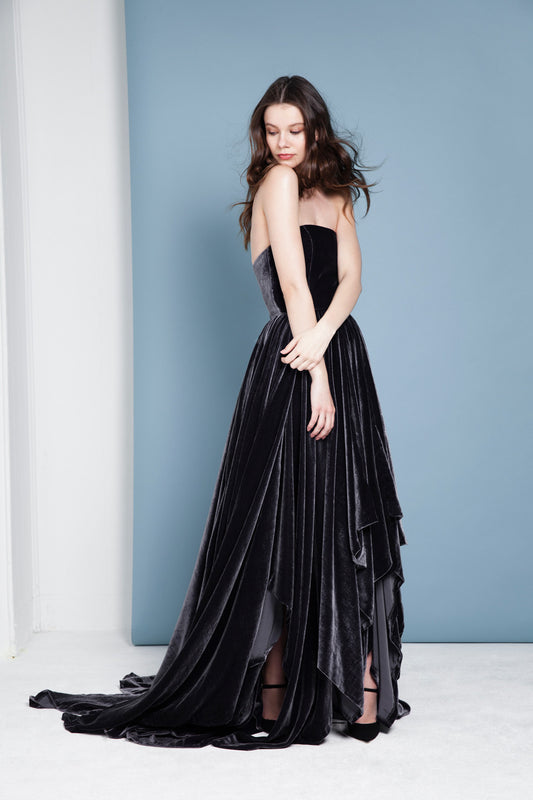 Midi Silk Organza Sheer Dress