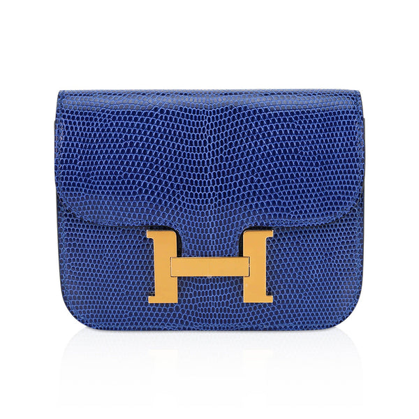 Hermès Constance Compact Wallet Black Rose Gold Hardware – SukiLux