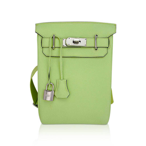 Hermes Hac A Dos PM Backpack in Vert de Gris Togo with Palladium Hardware -  ShopStyle