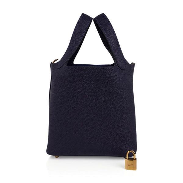 Mini kelly 20 blue color gold hardware epsom leather — Styleout Jewellery