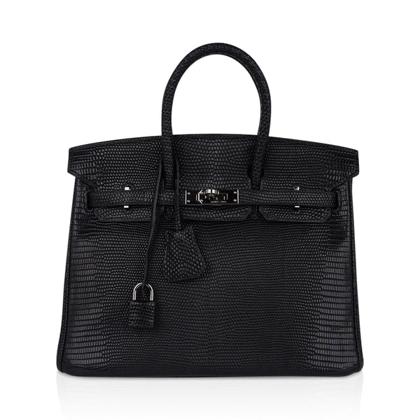 Hermes Birkin 25 Bag Vert Anis Lizard Palladium Hardware For Sale at  1stDibs