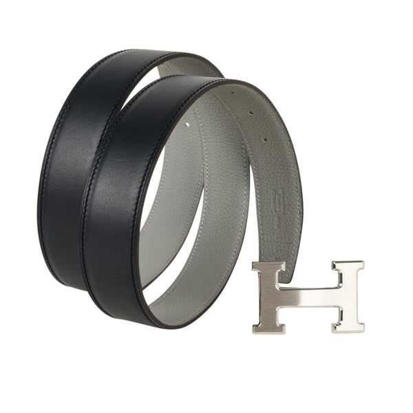 HERMES Constance Belt Kit 42mm Buckle & Reversible Black Gold Belt 95