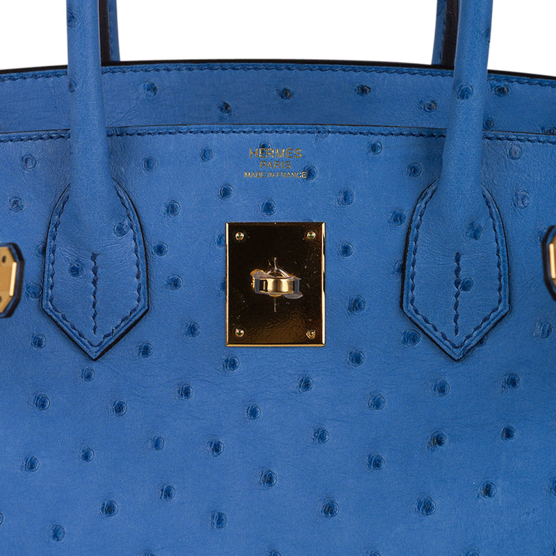 hermes birkin ostrich blue