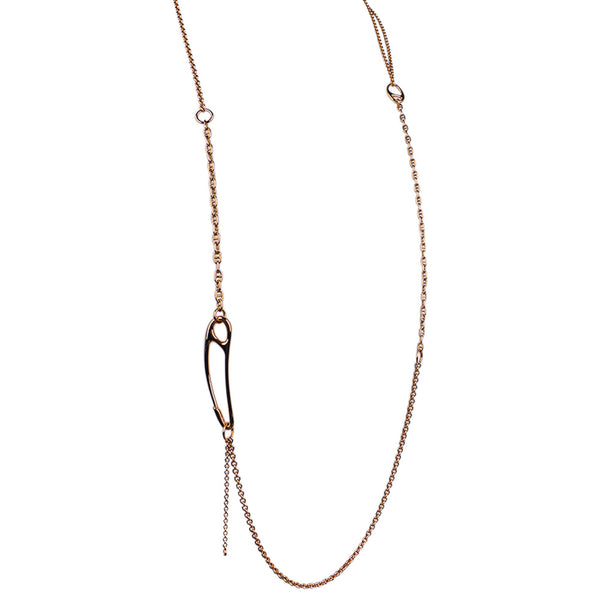 Hermès Palladium Kelly Necklace – Ethereal Gift