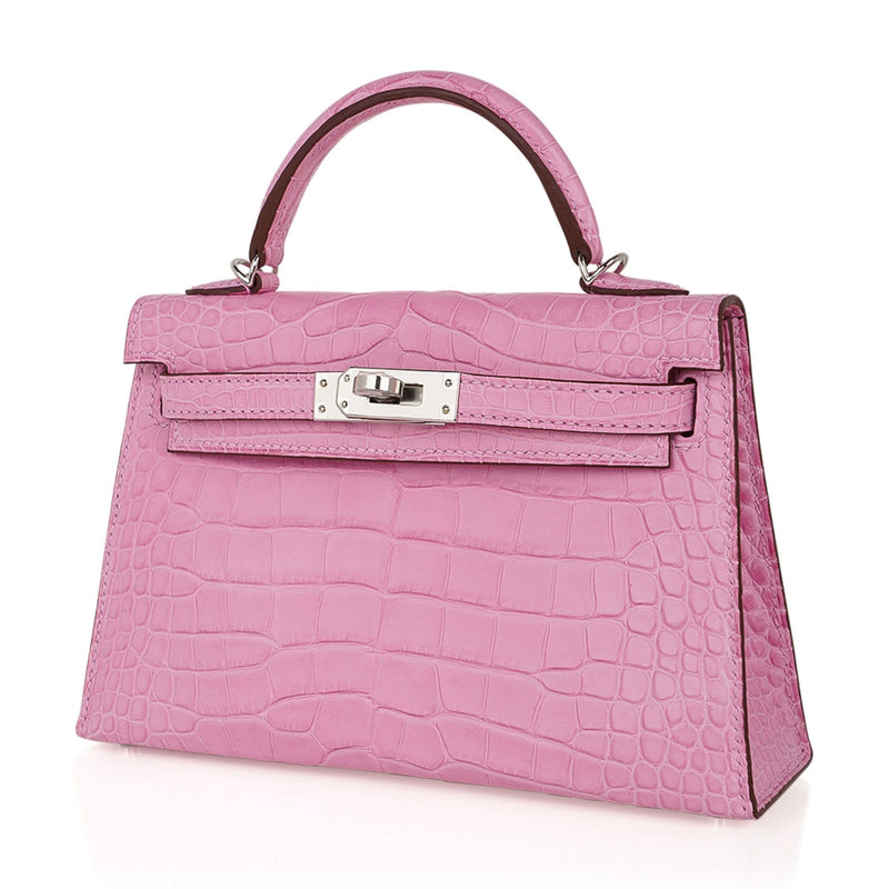 mini kelly bag pink