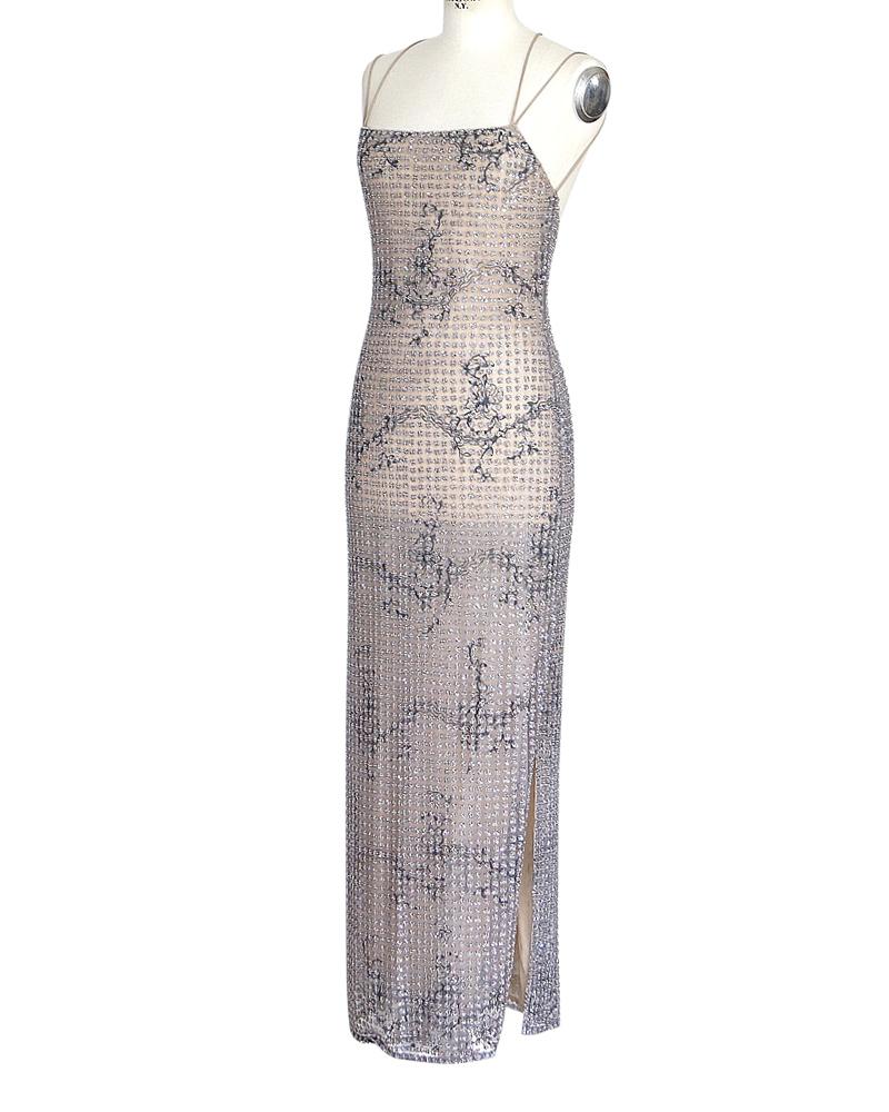 Giorgio Armani Dress Vintage Beaded Gown 40 / 6 – Mightychic