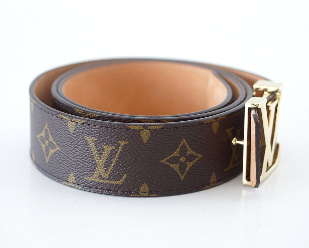 Louis Vuitton Belt San Tulle Monogram 100cm / 40 Gold LV Buckle w/ Box ...
