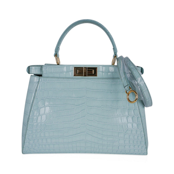 Christian Dior Bag Lady Dior Large Navy Matte Navy Alligator New w/Tag For  Sale at 1stDibs