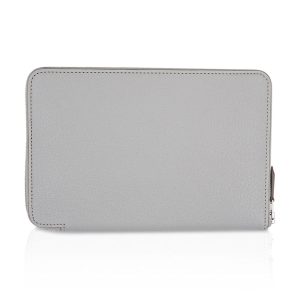 Hermes Jige Duo Wallet / Clutch Vanille Matte Alligator New – Mightychic