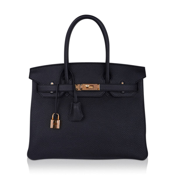 Hermes Birkin 30 Bag Black Togo Leather with Gold Hardware – Mightychic