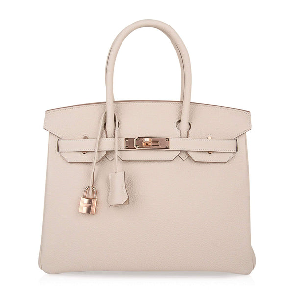 BIRKIN 30 bag eTOUPE TAUPE gold hardware togo – Mightychic