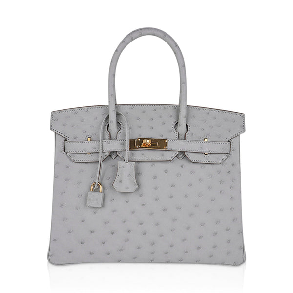 HERMES Matte Niloticus Crocodile Birkin 30 Gris Elephant 665347