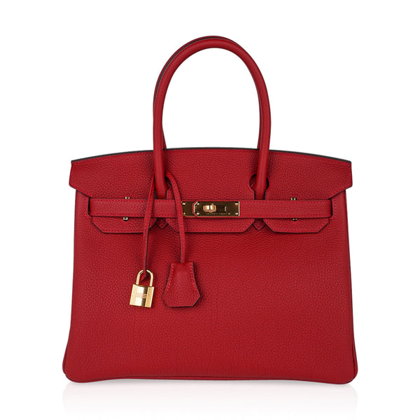 Rouge Casaque Birkin 35 CM Clemence GHW