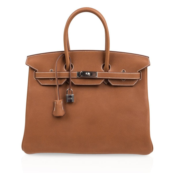 Hermes Birkin 30 Bag Barenia Faubourg Palladium Hardware – Mightychic