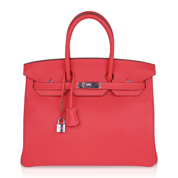 Hermès White Clemence 35cm Birkin with Twlly and Rodeo Charm