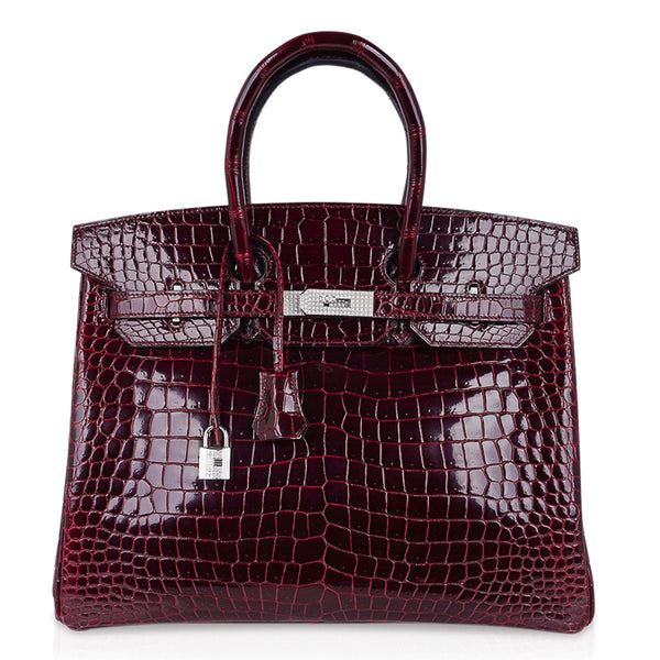 Hermès Himalayan Birkin 35cm Blanc Crocodile Bag PHW