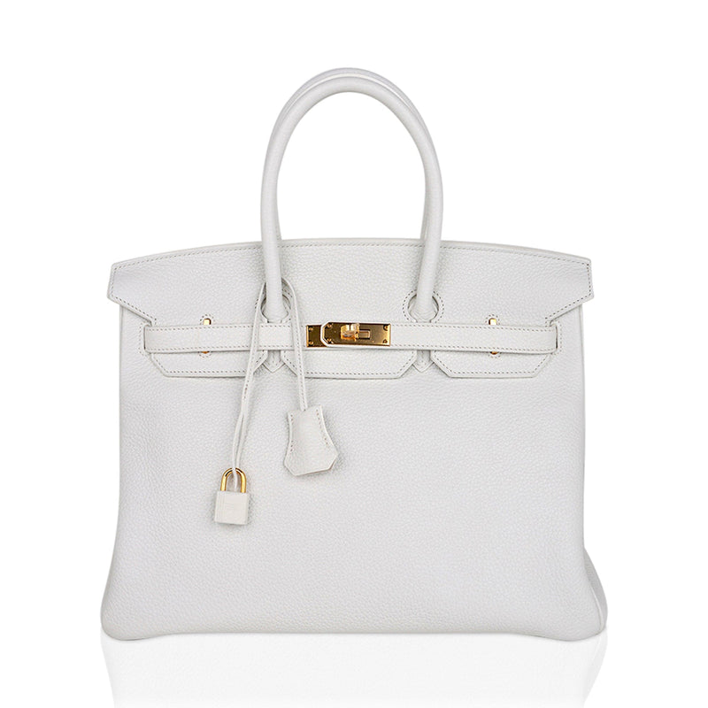 white hermes purse