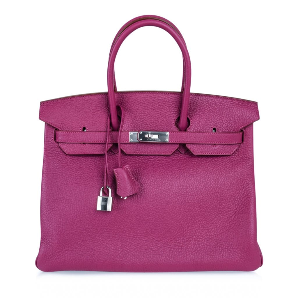 Hermes Birkin HSS 35 Bag Rare Pink Tosca Special Order Clemence Pallad ...