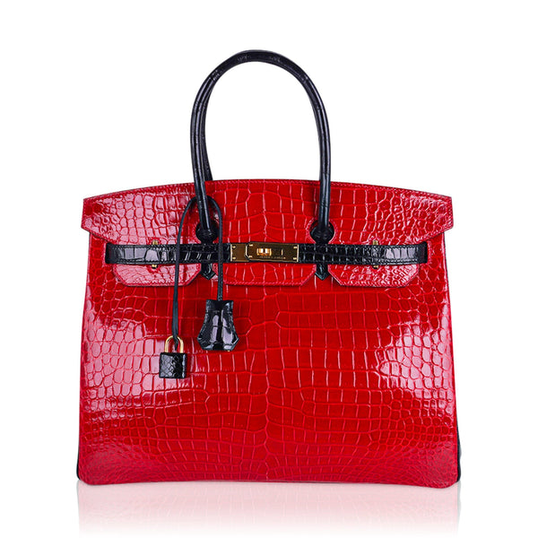 Hermes Birkin 35 Cognac Ostrich Leather, Luxury, Bags & Wallets on